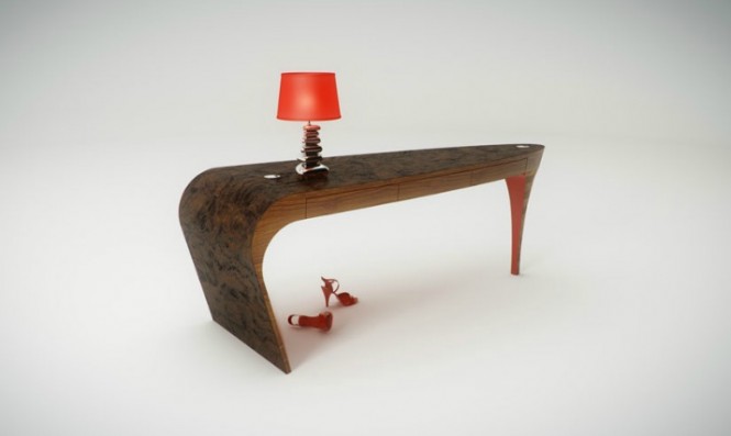 modern wooden dressing table