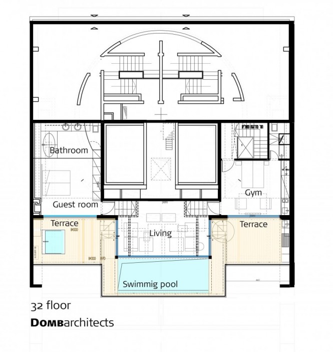 Penthouse floor plan