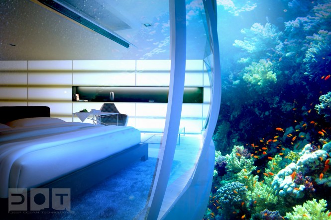 Underwater bedroom