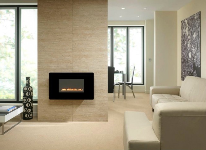 Wall mounted gas fire