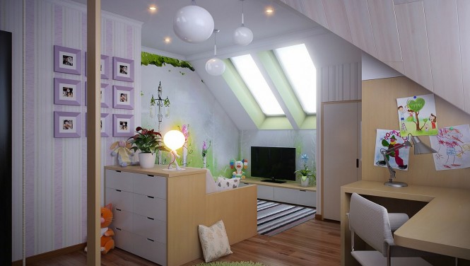 Dropped ceilings can often spark more interesting layout ideas; a cozy snug can be formed with low slung television cabinets and dipped seating, and built-in desks can make an ideal study area out of an awkward bulkhead.