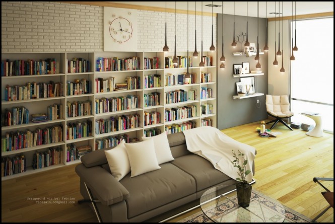 living room library
