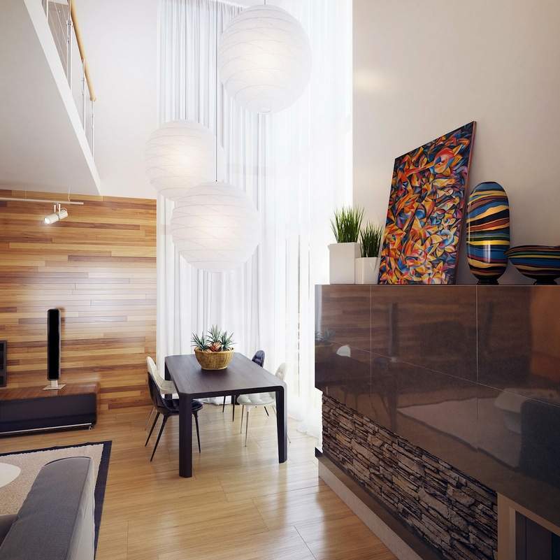 Natural materials living room | Interior Design Ideas