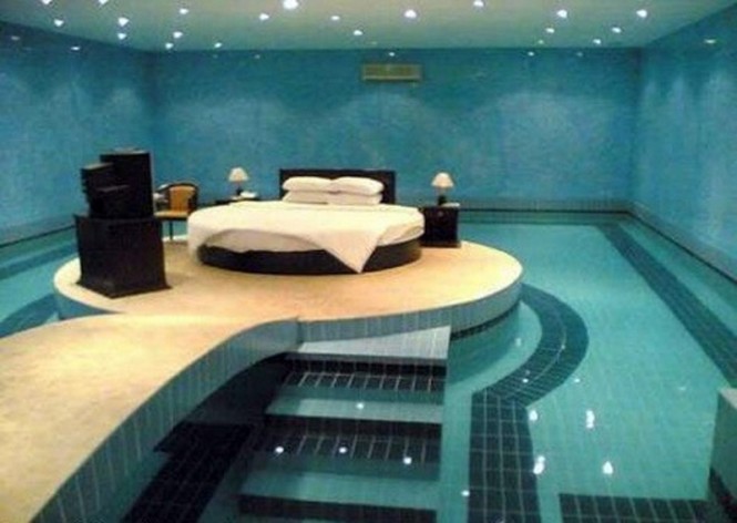 Swimming pool bedroom