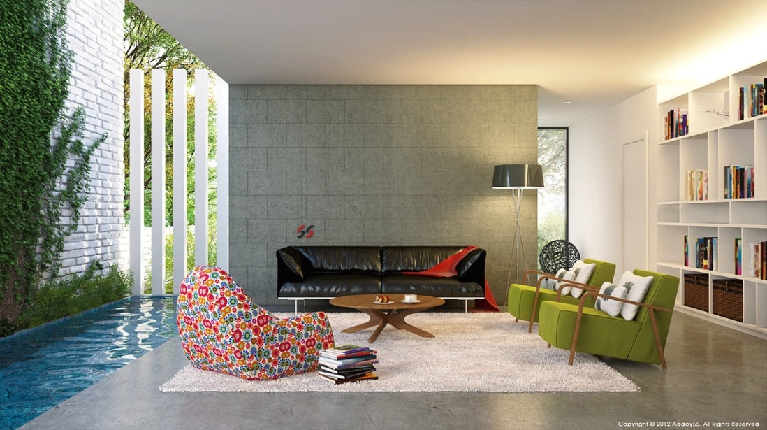 Contemporary living room design  Interior Design Ideas