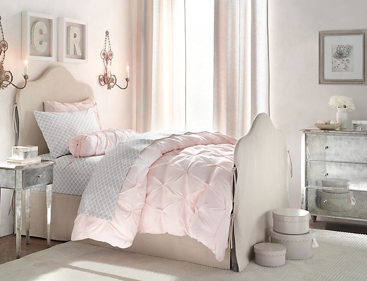 pink bed for little girl