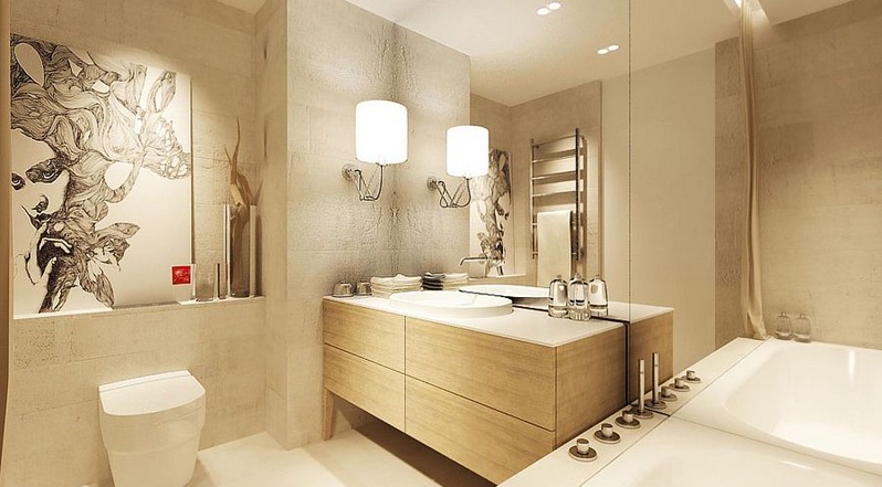 neutral bathroom design | interior design ideas.