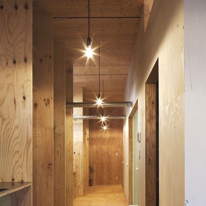 Timber hallway