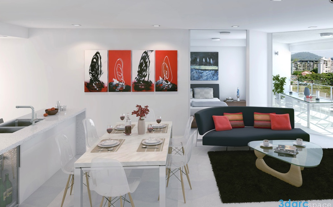 Red White Black Decor Interior Design Ideas