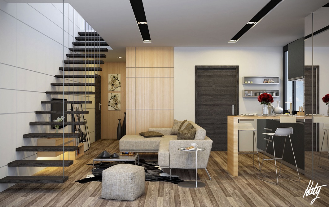 Neutral modern decor  Interior Design Ideas.