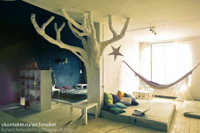 What's more whimsical than bringing the tree house indoors?