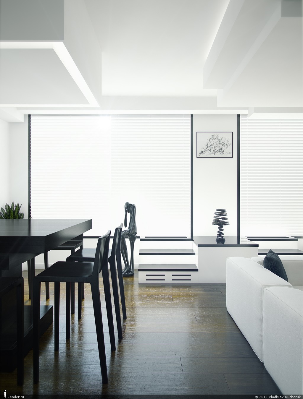 elegant black and white modern decor | Interior Design Ideas