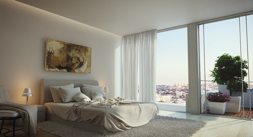 Duplex Apartment Master Bedroom Interior Design Ideas