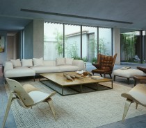 modern cottage living room