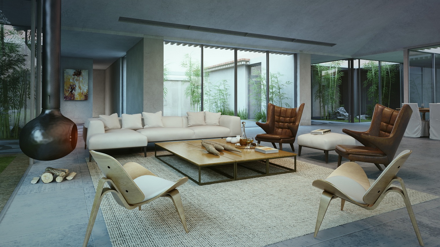 modern cottage living room | Interior Design Ideas