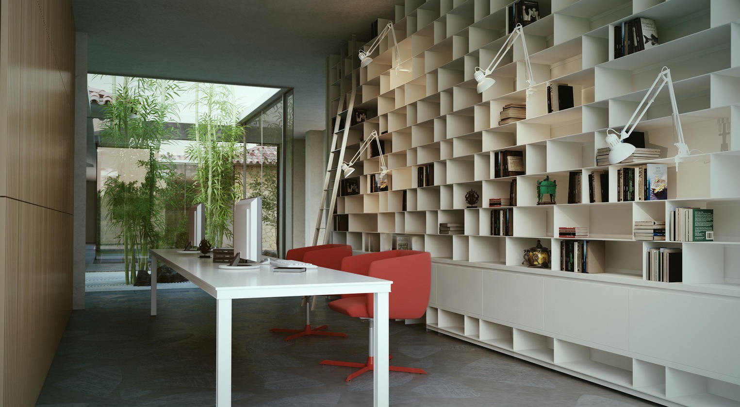 Modern Cottage Office Interior Design Ideas