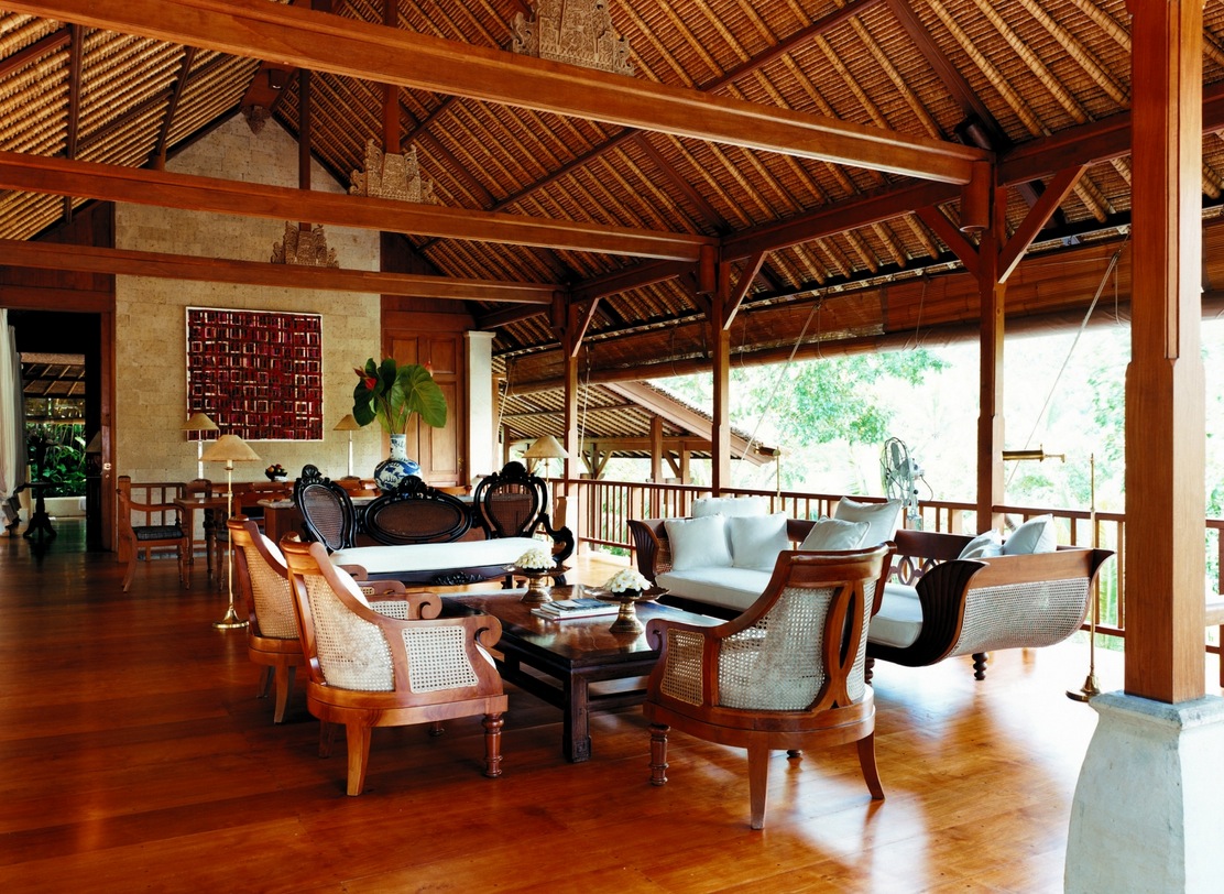 Como Shambhala Estate Bali Guest Lounge In Traditional
