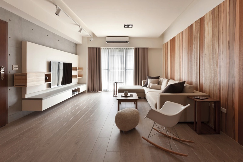 organic minimalist living room