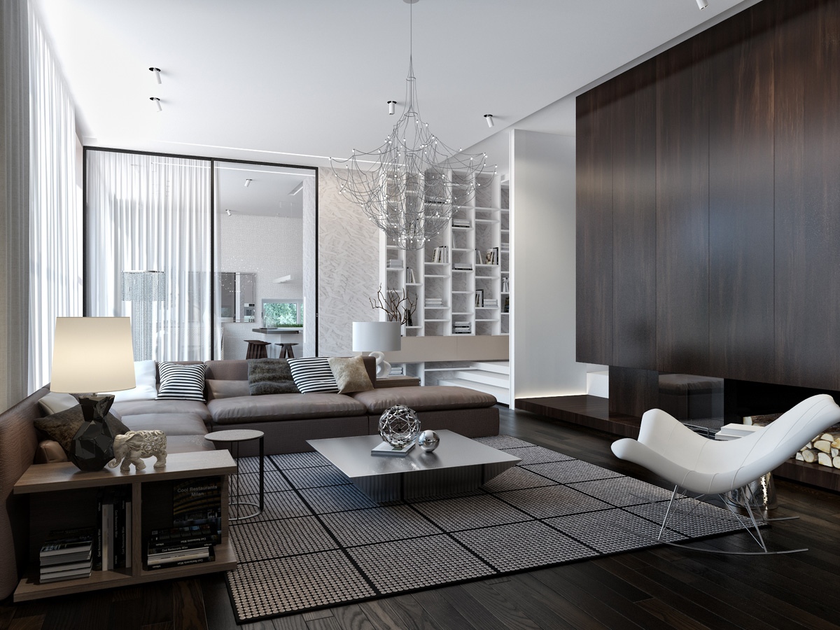 modern house living room interiors