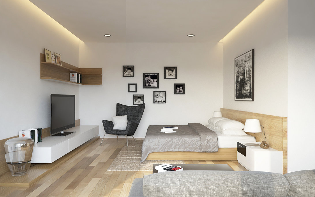 apartment bedroom living room | Interior Design Ideas