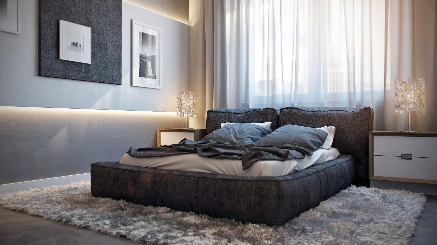 plush bed large bedroom | interior design ideas.