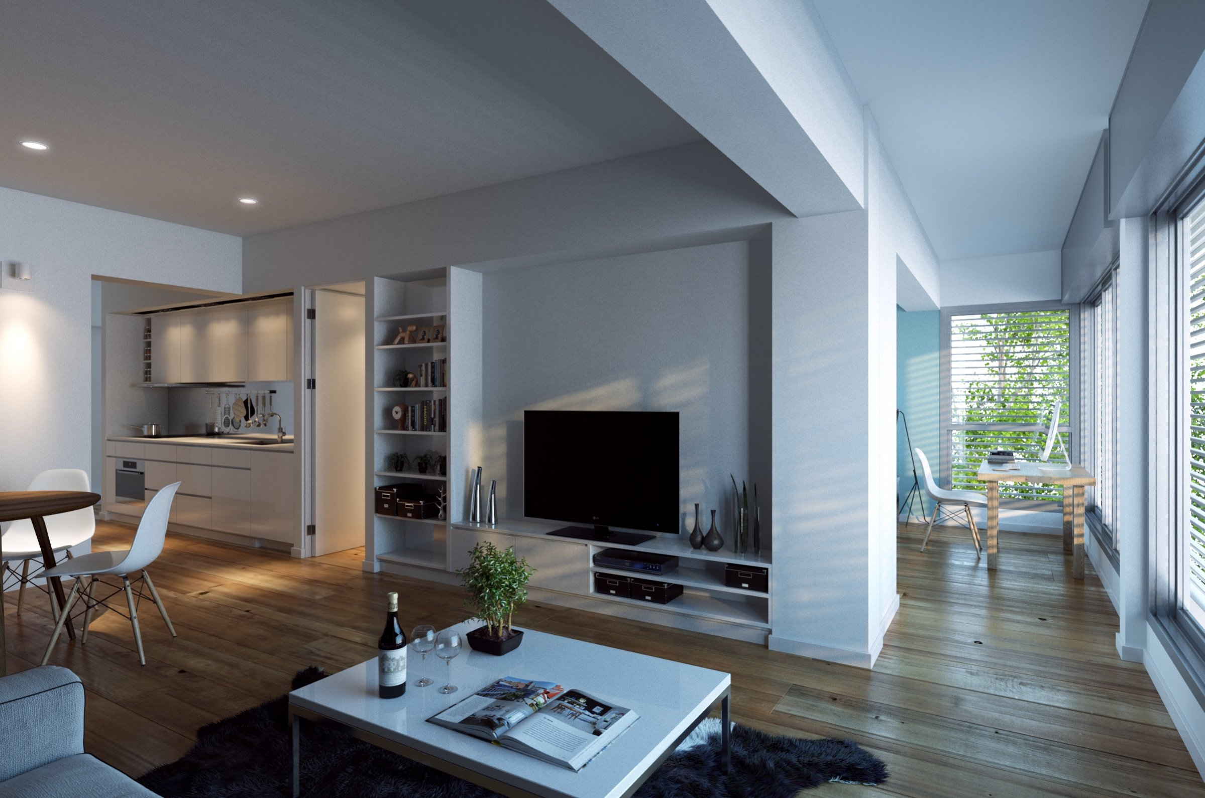 8 open floorplan living room Interior Design Ideas