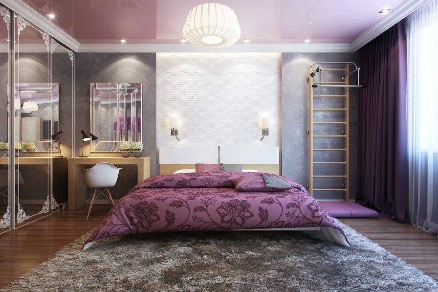 Royal Purple Bedroom Design