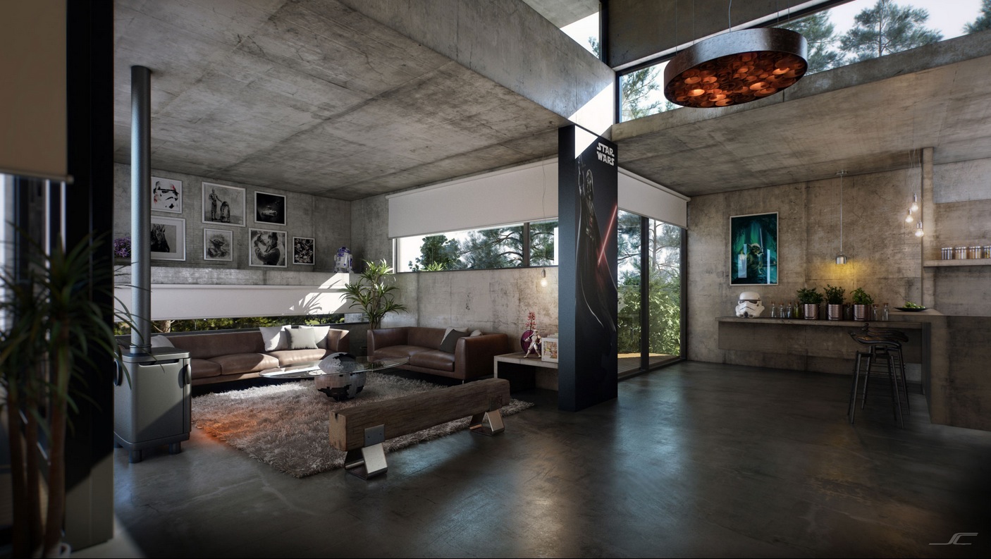 Concrete interior | Interior Design Ideas