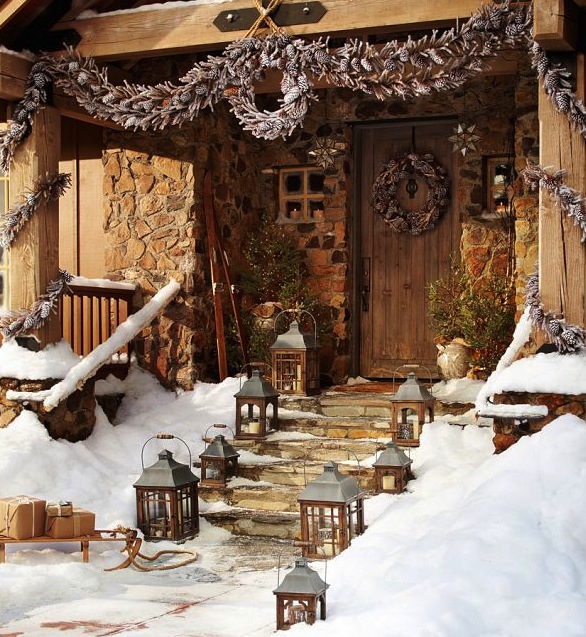 Rustic Christmas decoration  Interior Design Ideas