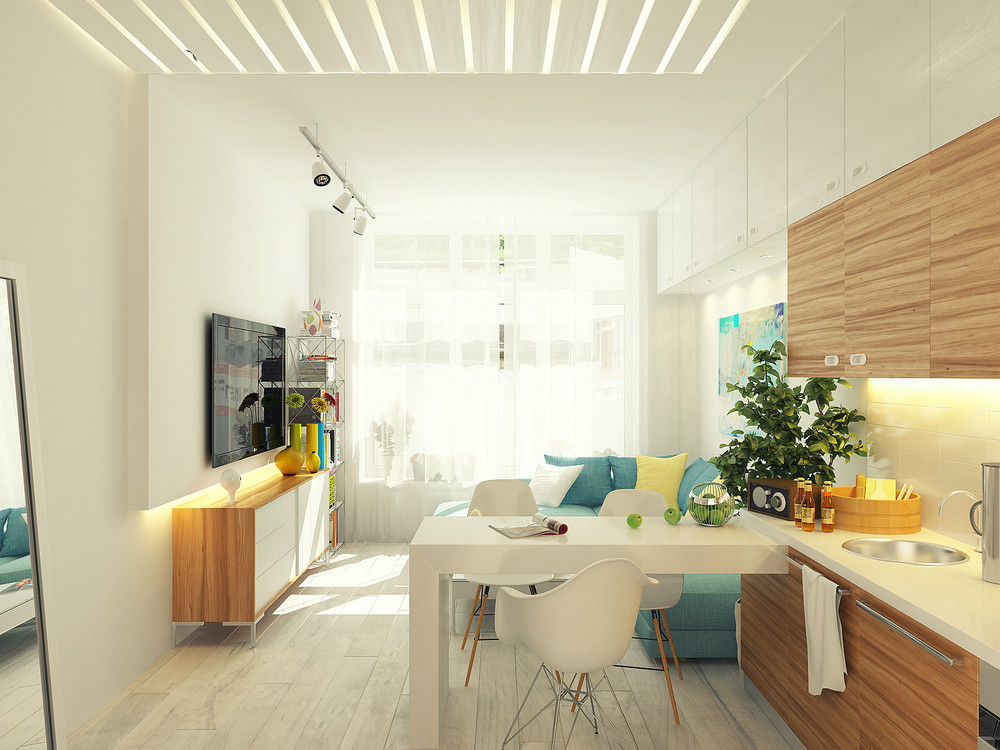 Small kitchen diner lounge  Interior Design Ideas.