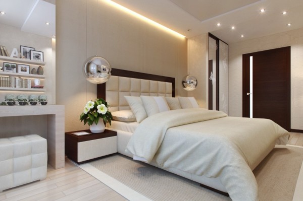 Sophisticated bedroom layout