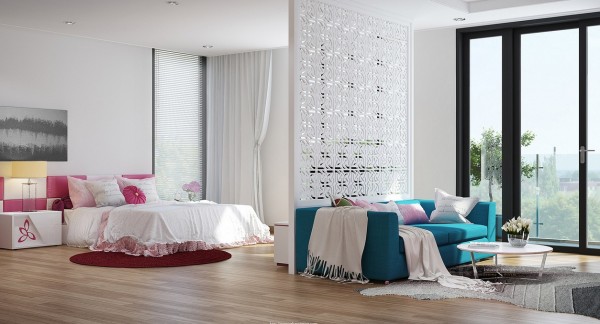 Pink bedroom scheme