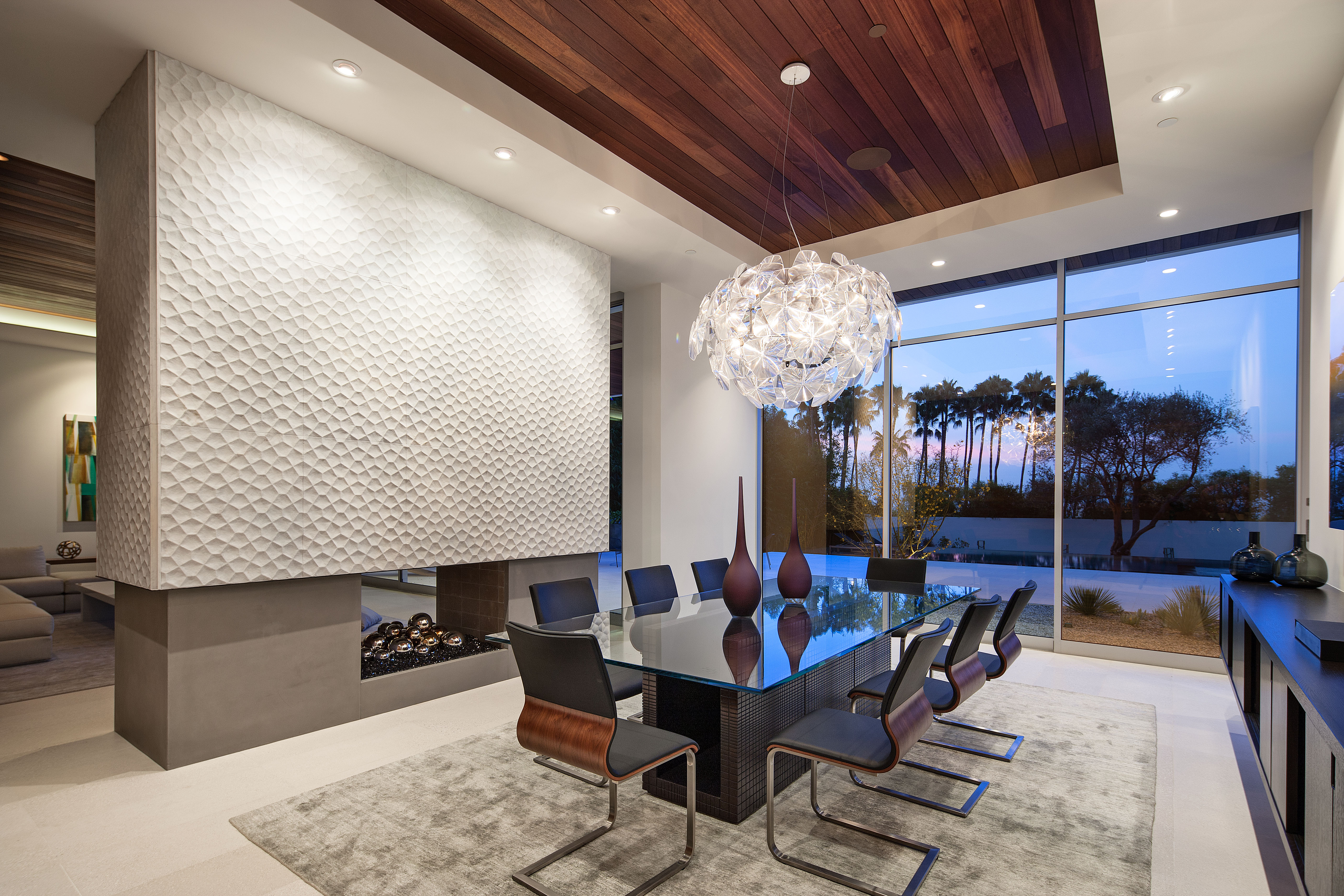 Textured wall treatment Interior Design Ideas