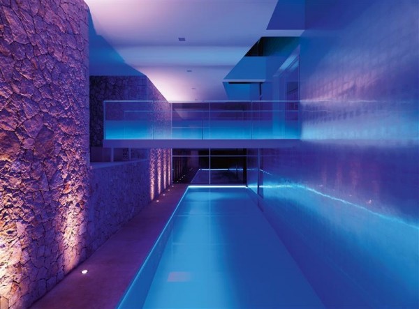 indoor pool lighting