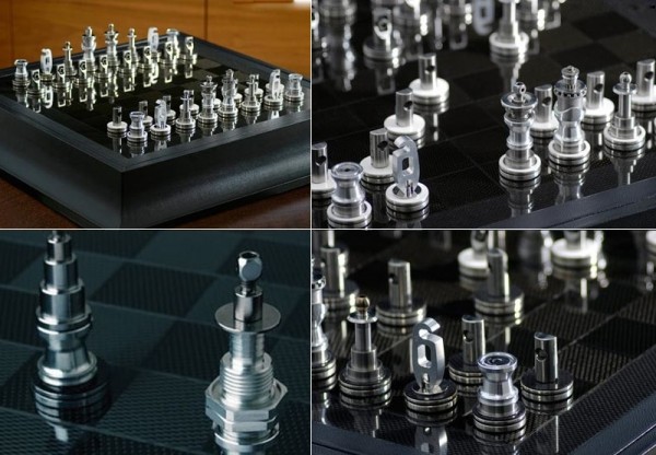 The Renault F1 Chess Set, created from parts of a real Renault F1 automobile, will set you back $41000.