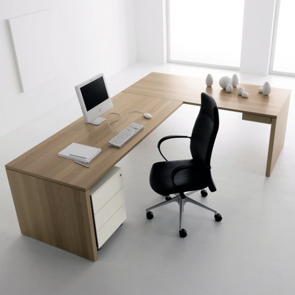 An 'off-the-peg' L-shaped desk works great in most corners of the home, and looks good freestanding too.