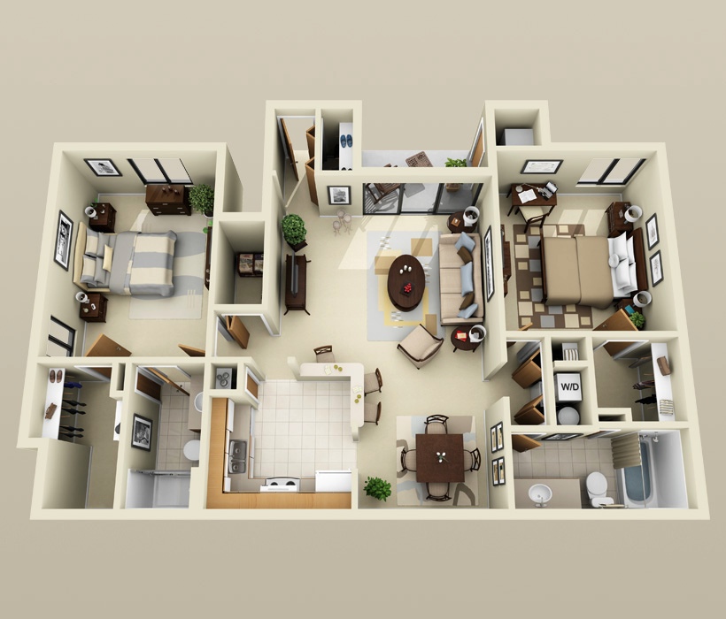2 bedroom apartment/house plans | smiuchin