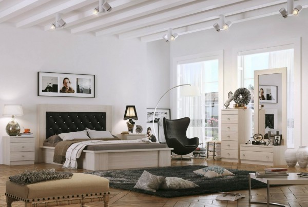 classy white bedroom design