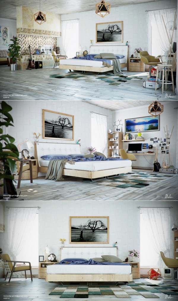 large bedroom furnishing