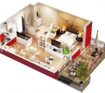 2 One-Bedroom Home Apartment Designs Under 60 Square Meters (With Floor Plans)