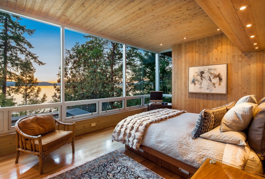 | bedroom with lake viewInterior Design Ideas.