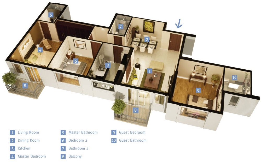 Single Story 3 Bedroom Houseinterior Design Ideas,Modern Exterior House Colors With Dark Brown Trim