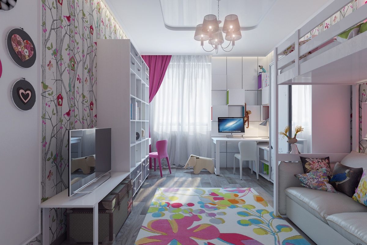 Bright and Colorful Kids Room Designs with Whimsical Artistic Features