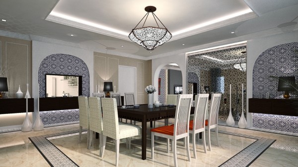 This home, from designer Kenan Osman, is a sleek and modern take on the Moroccan style.
