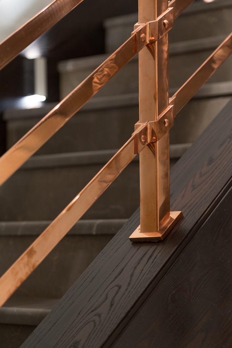 Copper Handrail Detail Interior Design Ideas