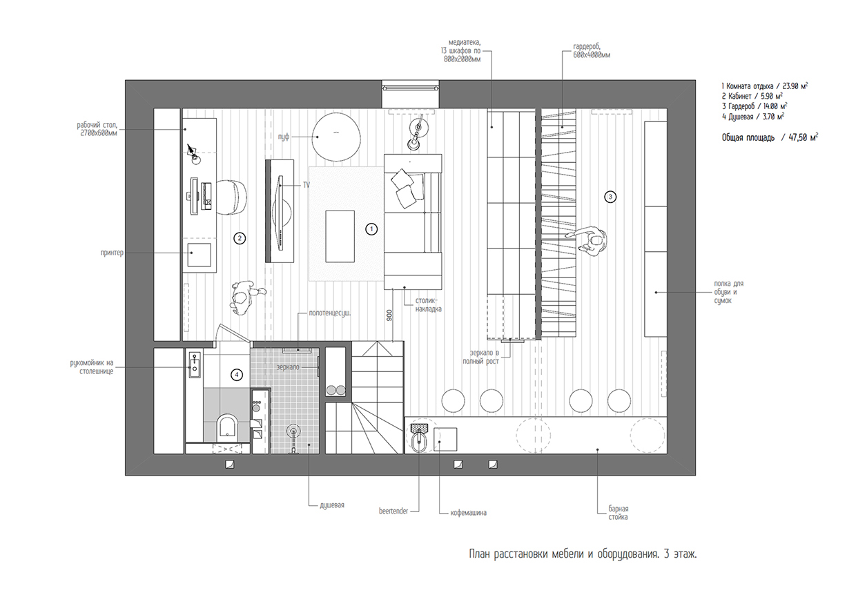 Duplex Penthouse With Scandinavian Aesthetics & Industrial