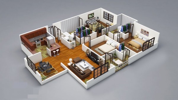 cool dwelling room layout