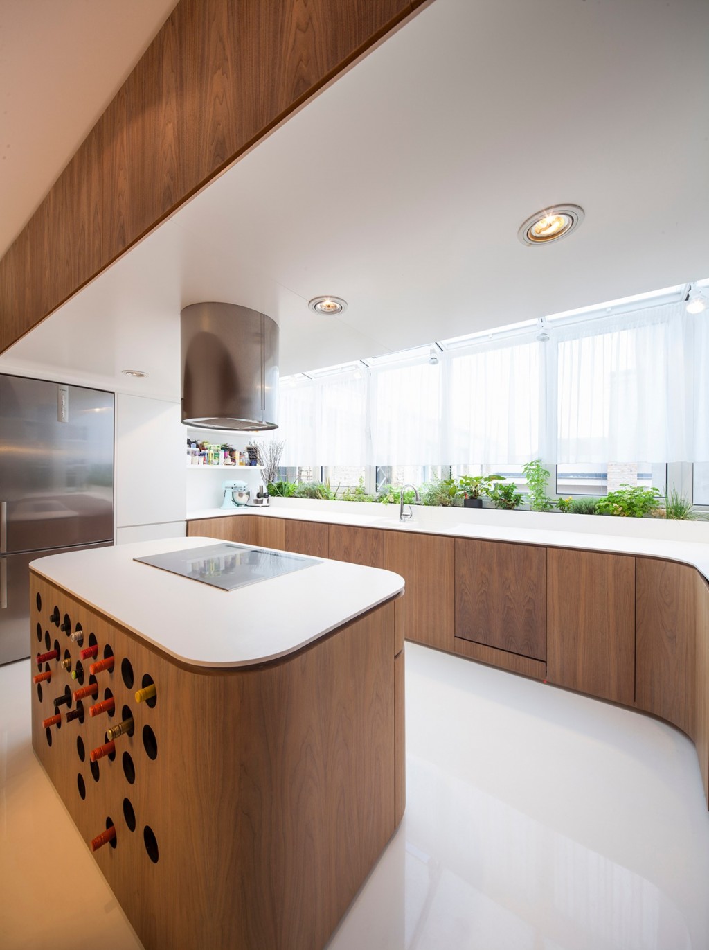 | wood-paneled-kitchenInterior Design Ideas.