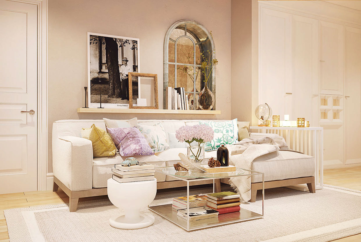 romantic interior design living room