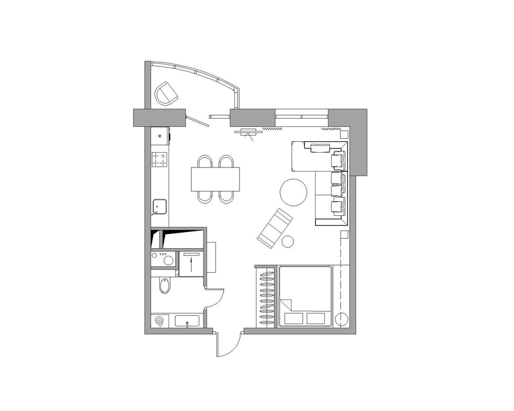 Apartment Designs For A Small Family, Young Couple And A